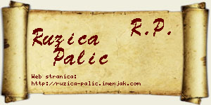 Ružica Palić vizit kartica